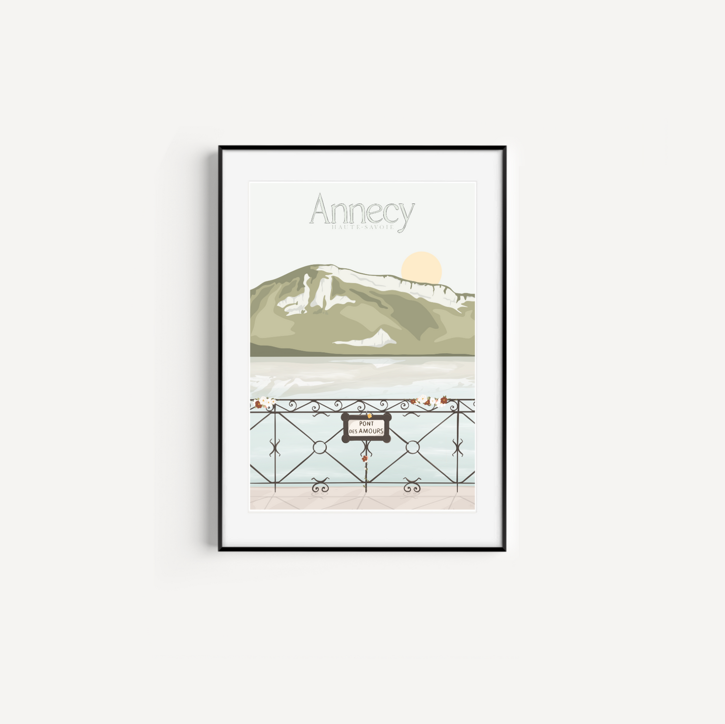 Affiche Lac d’Annecy, Haute-Savoie