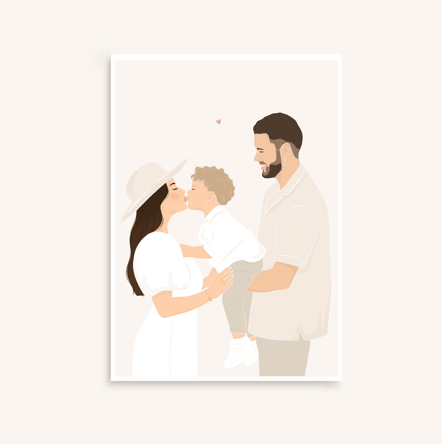 Illustration personnalisée minimaliste détaillée