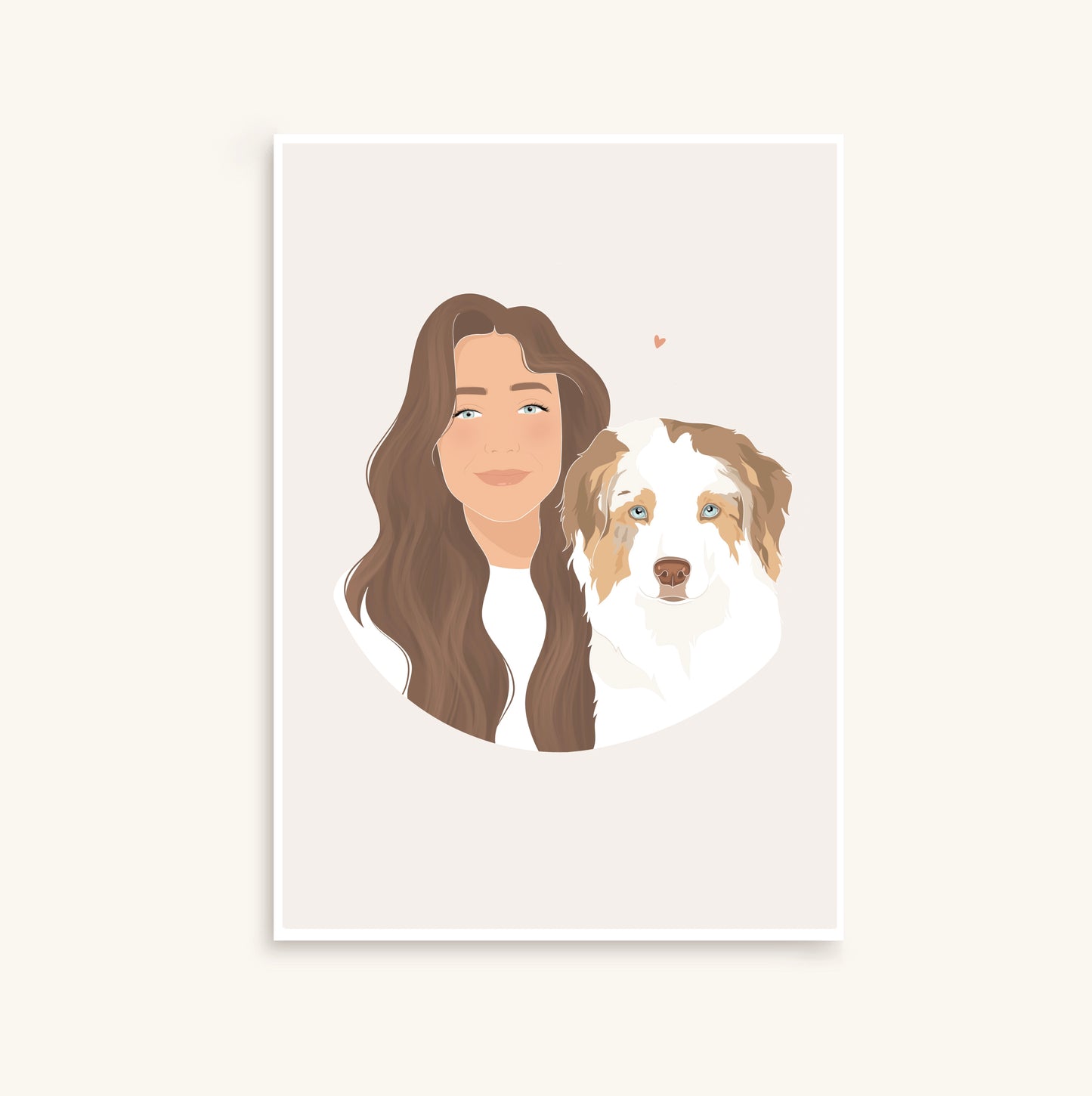 Illustration personnalisée minimaliste détaillée