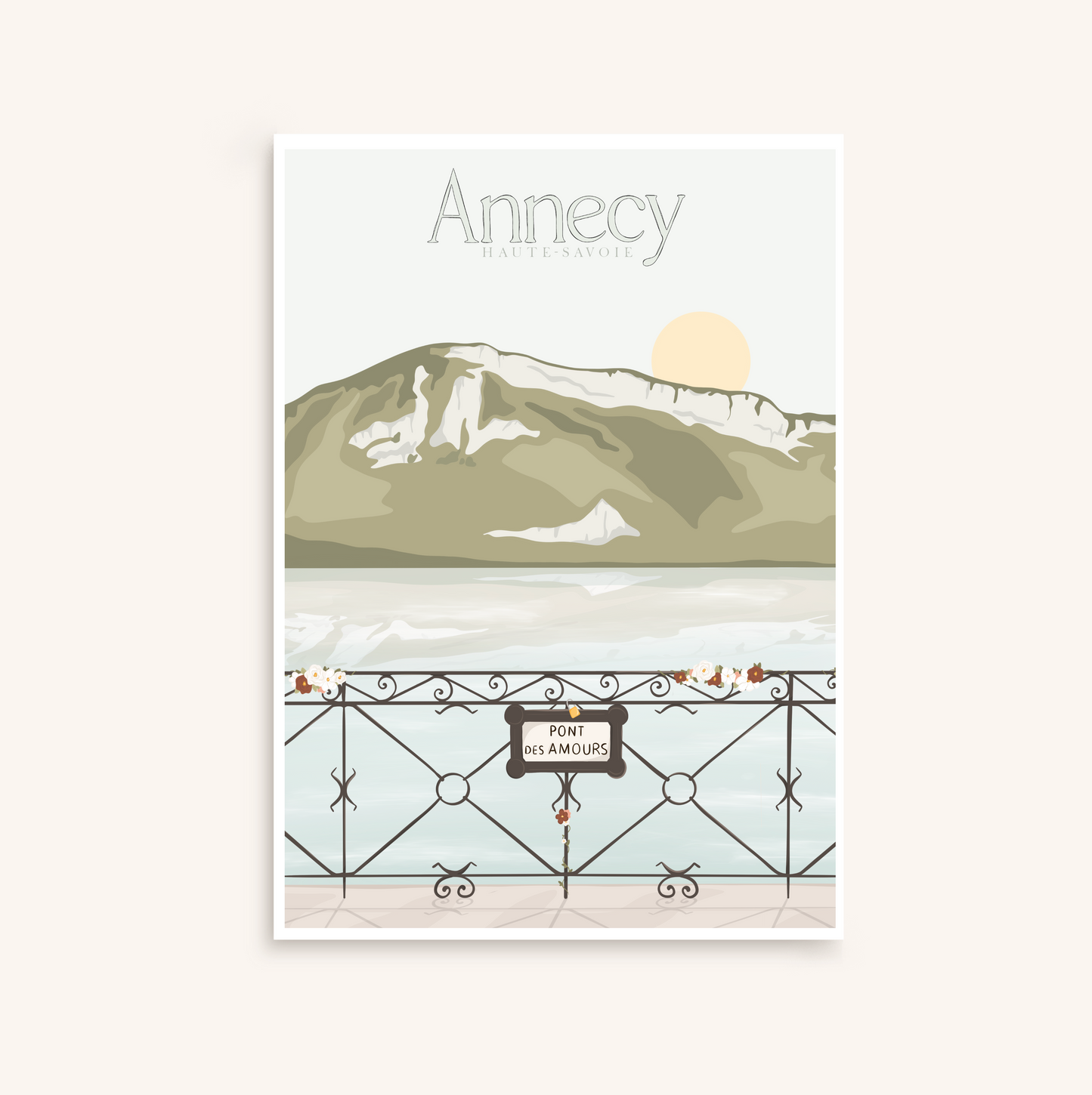 Affiche Lac d’Annecy, Haute-Savoie