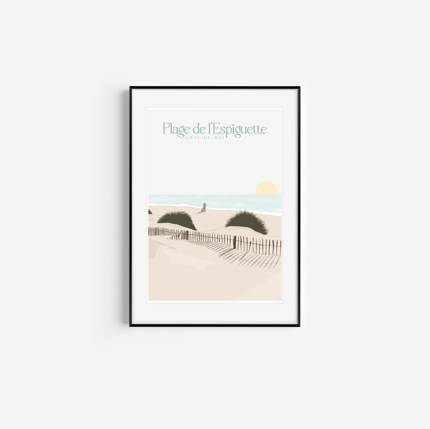 Affiche Plage de l’Espiguette, Grau-du-Roi