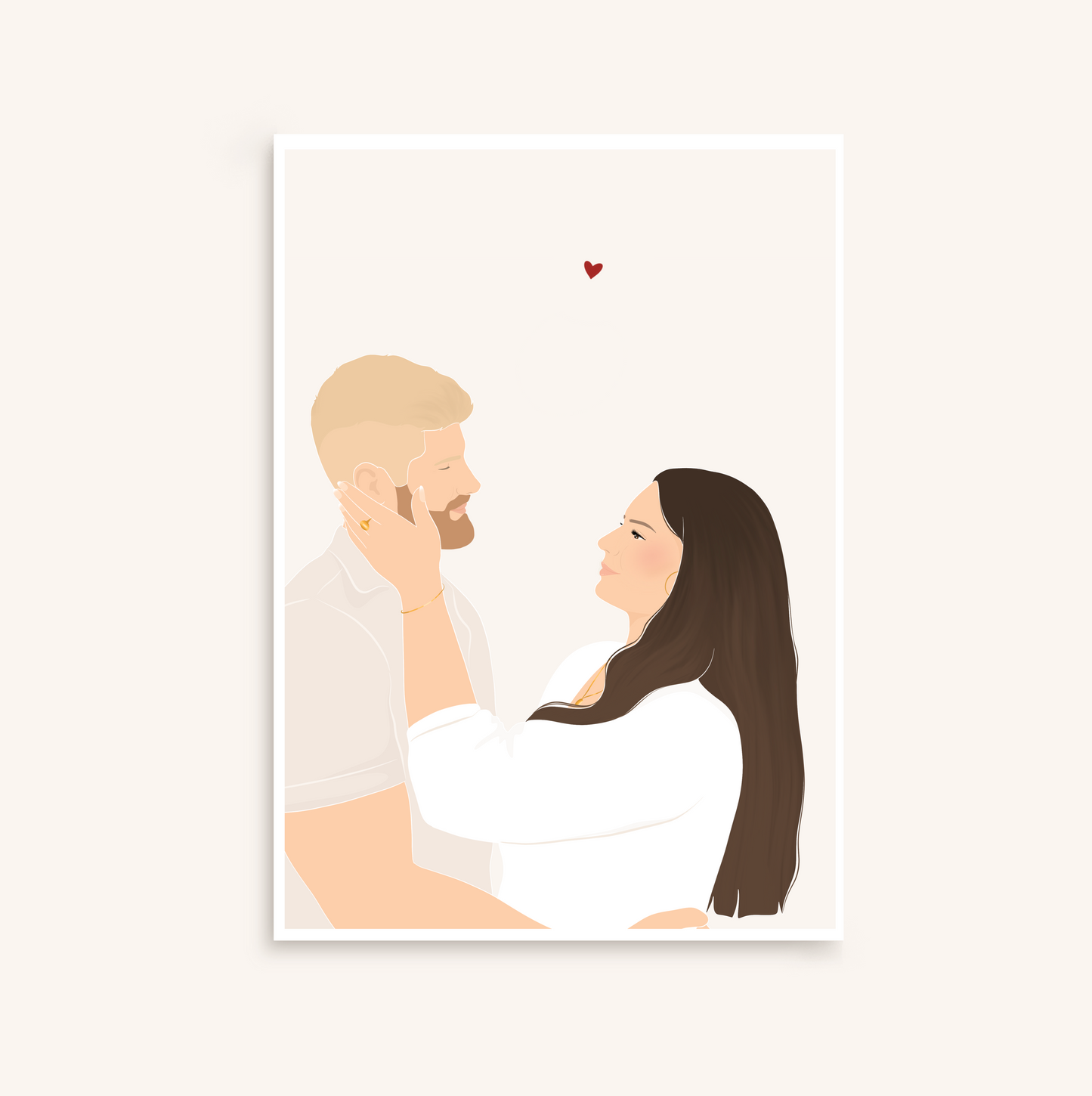 Illustration personnalisée minimaliste détaillée