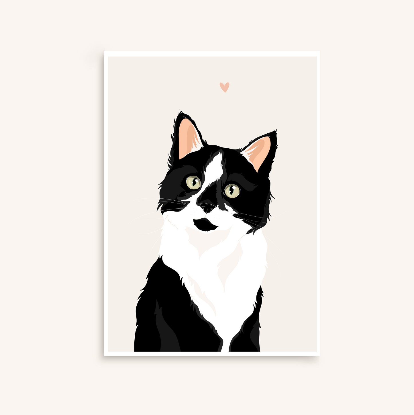 Animaux illustration personnalisée minimaliste détaillée