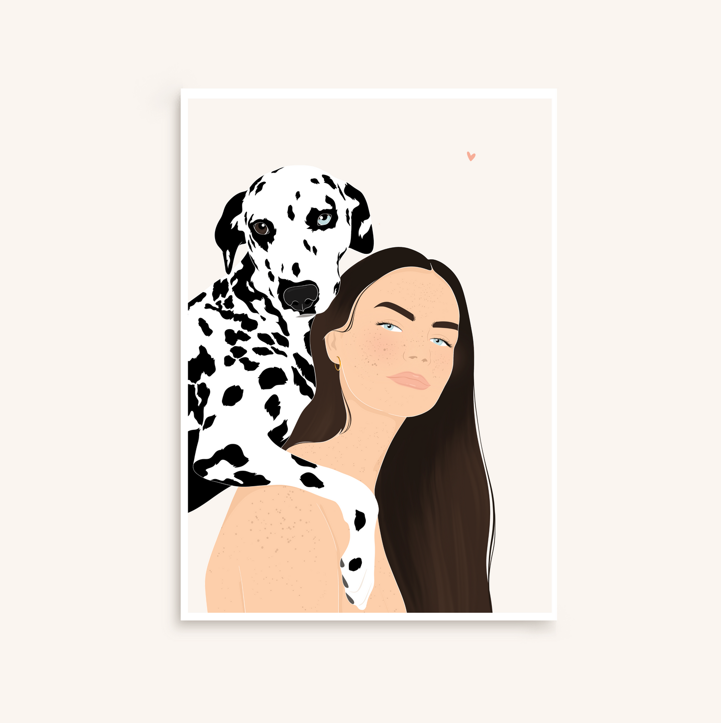 Illustration personnalisée minimaliste détaillée