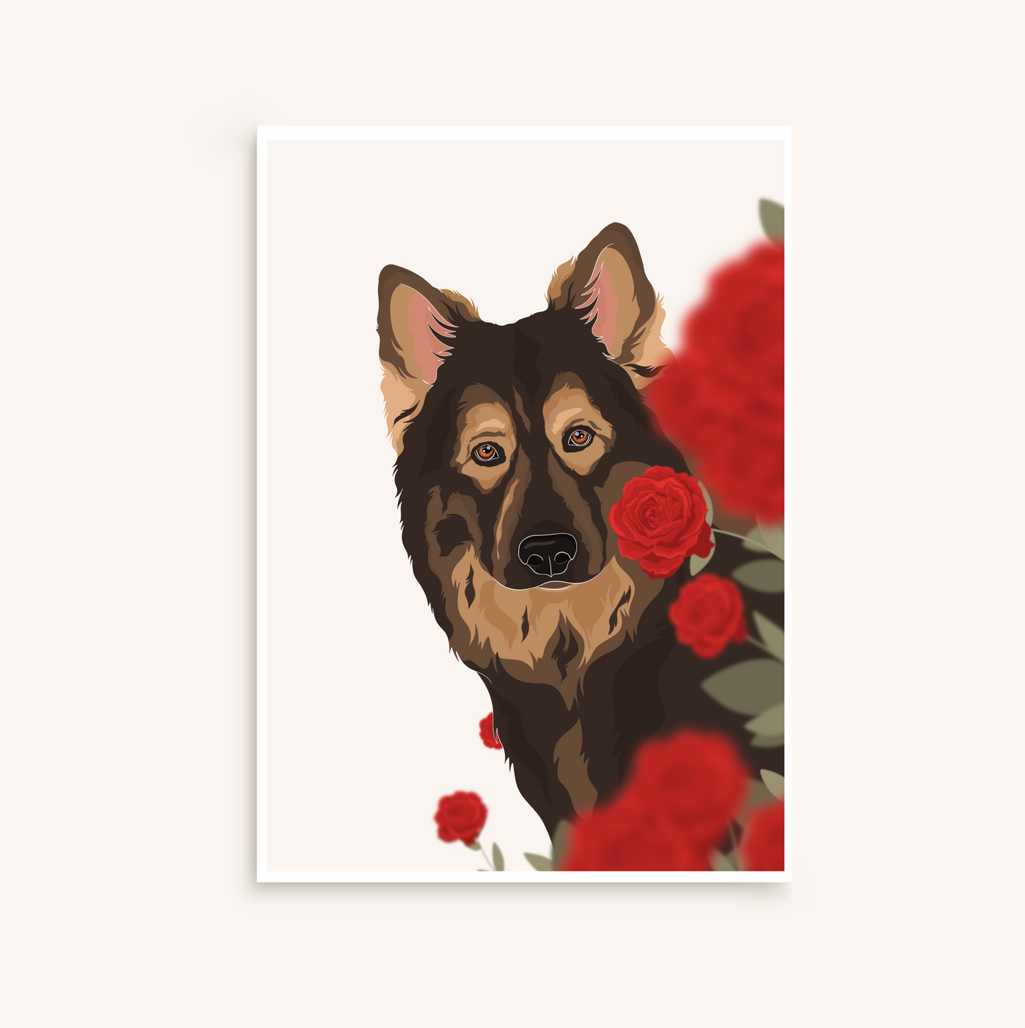 Animaux illustration personnalisée minimaliste détaillée