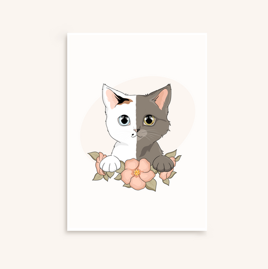 Portrait double Cartoon de vos chats