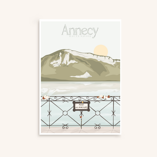 Affiche Lac d’Annecy, Haute-Savoie