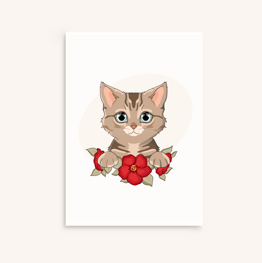 Portrait Cartoon de votre chat