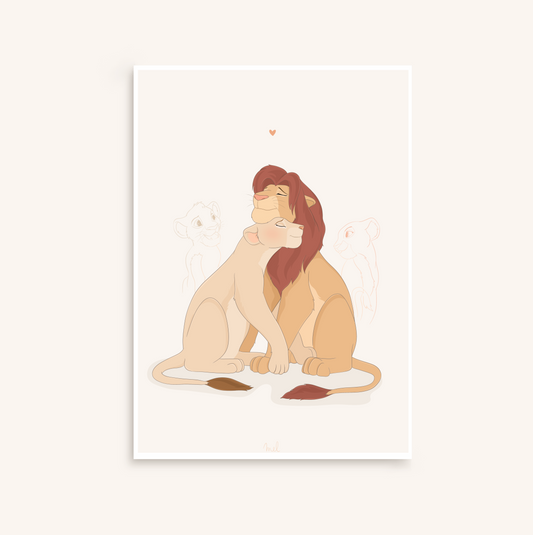 Affiche Simba et Nala